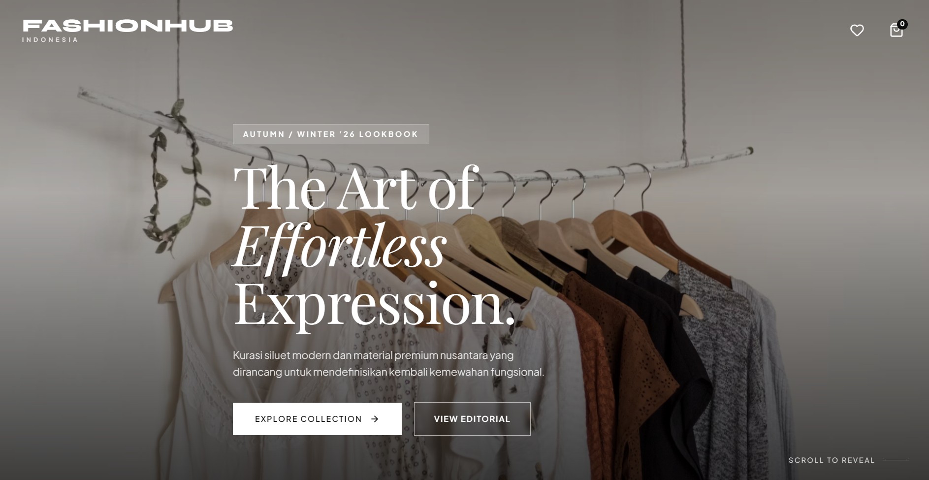 Website FashionHub Indonesia